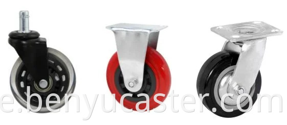 Benyu Caster 3inch 4inch 5 Zoll 6 Zoll 8 Zoll Europa Rad weiße PP mit Bremse